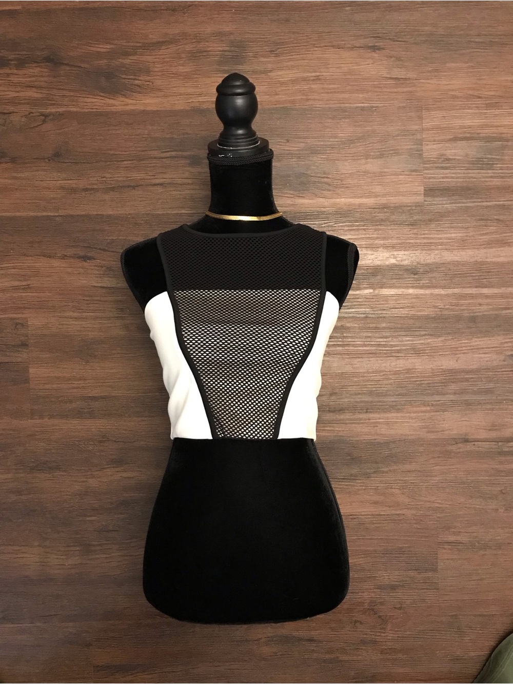 Express Mesh Panel Crop Top